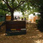 Unsere Bienen im hinteren Teil des Geländes.