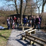 Arbeitseinsatz 09.03.2023 - Renovierter Bienenstand - Das Team "Bau" (Rainer, Christian, Emma, Bernd, Melissa, Frank, Conny, Michael, Dirk, Heinrich, Gerhard) Arbeitseinsatz 09.03.2023 - Renovierter Bienenstand - Das Team "Bau" (Rainer, Christian, Emma, Bernd, Melissa, Frank, Conny, Michael, Dirk, Heinrich, Gerhard)